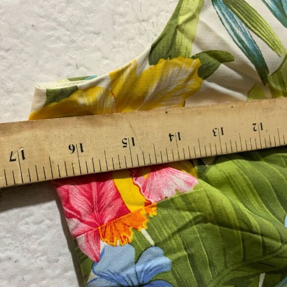 ❤️ Tommy Bahama Madeira Blooms Heritage Silk Sleeveless Tropical Shift Dress XXS - Picture 6 of 10